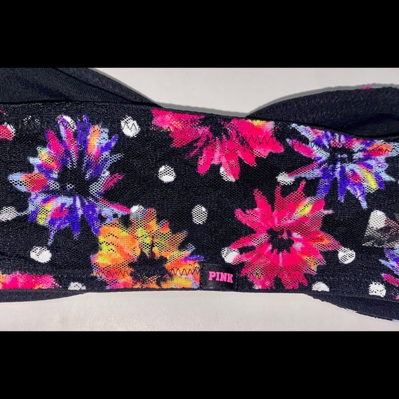 PINK Victoria’s Secret Floral Bright Bandeau Bra - Picture 4 of 8